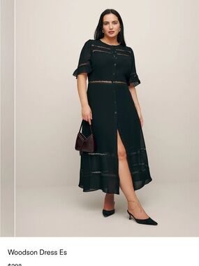 Reformation Woodson TV Shows and Bloggers Favorite Dress with Lace Inserts